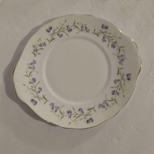 Vintage bone china Duchess Harebell cake sandwich serving plate bluebell…